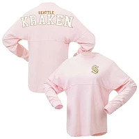 Women's Fanatics Pink Seattle Kraken Spirit Jersey Long Sleeve T-Shirt