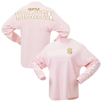 Women's Fanatics Pink Seattle Kraken Spirit Jersey Long Sleeve T-Shirt