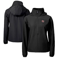 Women's Cutter & Buck Oklahoma Sooners Vault Charter Eco Recycled Half-Zip Anorak Jacket