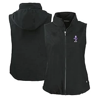 Women's Cutter & Buck Kansas State Wildcats Vault Charter Eco Recycled Full-Zip Vest