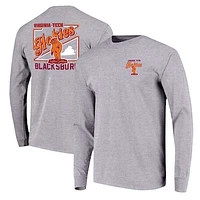 Youth Gray Virginia Tech Hokies Retro Script Long Sleeve T-Shirt