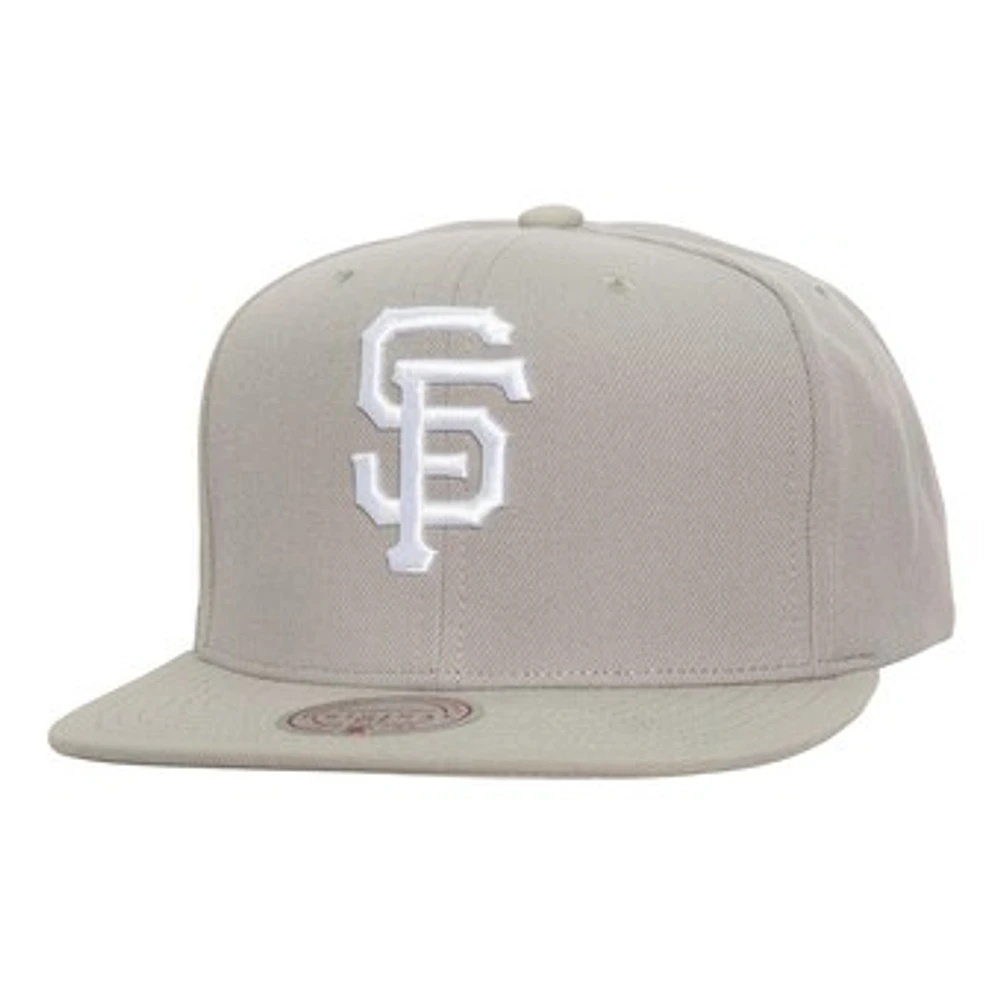 Men's Mitchell & Ness Gray San Francisco Giants Snapback Hat