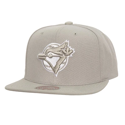 Men's Mitchell & Ness Gray Toronto Blue Jays Snapback Hat