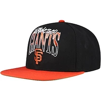 Men's Mitchell & Ness Black San Francisco Giants Rise Up Snapback Hat