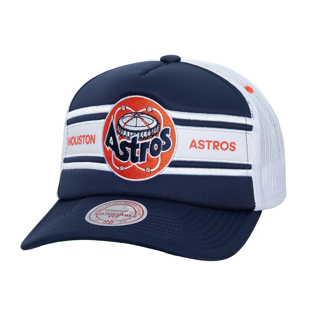 Men's   Navy Houston Astros Sideline Trucker Adjustable Hat