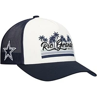 Men's HOOey  White/Navy Dallas Cowboys  Rio Grande Trucker Snapback Hat