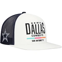 Men's HOOey  White/Navy Dallas Cowboys  San Antonio Trucker Snapback Hat