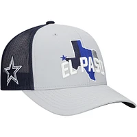 Men's HOOey  White Dallas Cowboys  El Paso Trucker Adjustable Hat