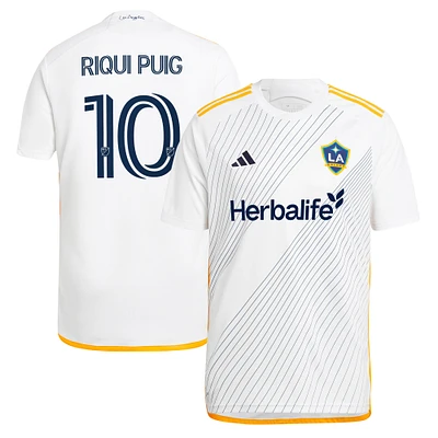 Men's adidas Riqui Puig White LA Galaxy 2024 Angeleno Kit Replica Player Jersey