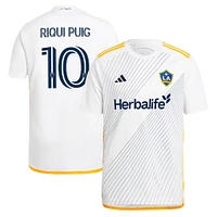 Men's adidas Riqui Puig White LA Galaxy 2024 Angeleno Kit Replica Player Jersey