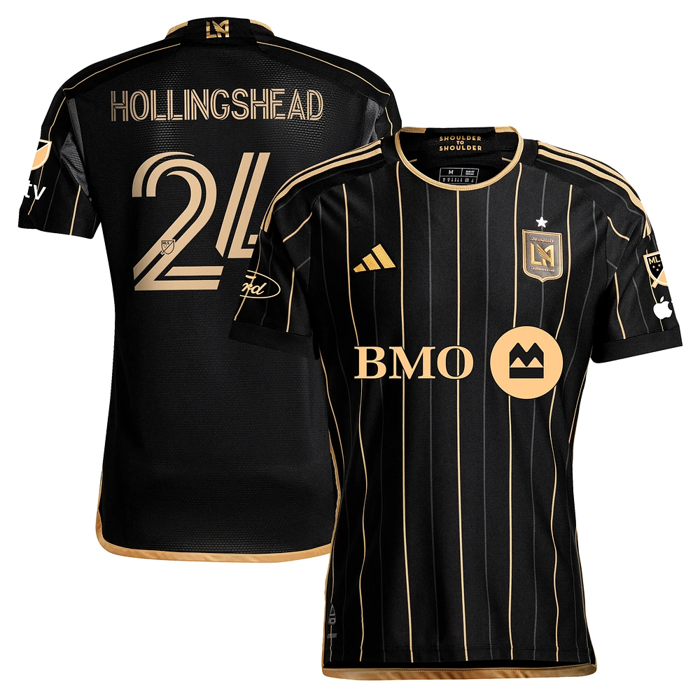 Men's adidas Ryan Hollingshead Black LAFC 2024 Primary Authentic Player Jersey