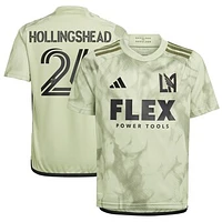 Youth adidas Ryan Hollingshead Green LAFC 2024 Smokescreen Replica Player Jersey