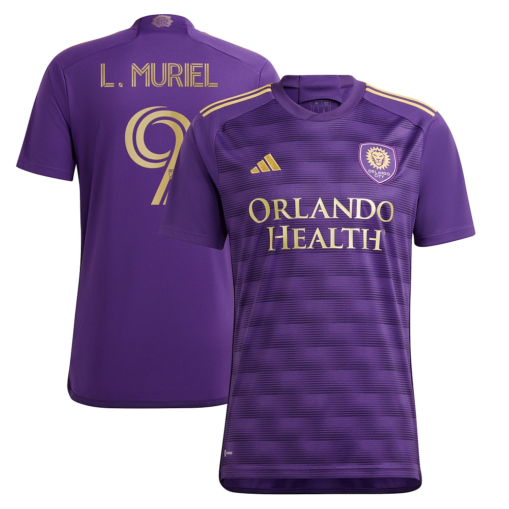 Men's adidas Luis Muriel Purple Orlando City SC 2024 The Wall Kit Replica Player Jersey