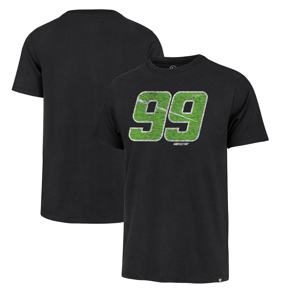 Men's '47  Black Daniel Suarez Driver Number Franklin T-Shirt