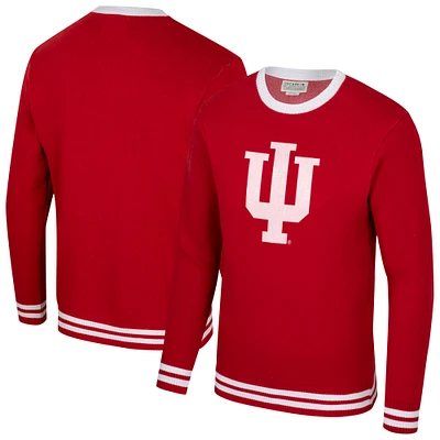 Unisex Uscape Apparel Crimson Indiana Hoosiers Renew Knit Vintage Pullover Sweater