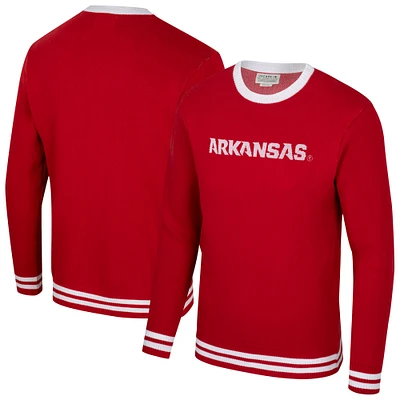 Unisex Uscape Apparel Cardinal Arkansas Razorbacks Renew Knit Vintage Pullover Sweater