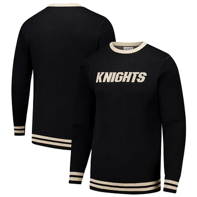 Unisex Uscape Apparel Black UCF Knights Renew Knit Vintage Pullover Sweater