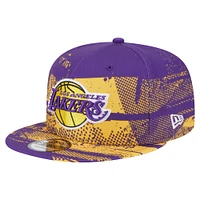 Men's New Era Purple Los Angeles Lakers Tip-Off 9FIFTY Snapback Hat