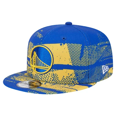 Men's New Era Royal Golden State Warriors Tip-Off 9FIFTY Snapback Hat