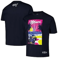 Men's  Navy Red Bull Racing Miami Oversized T-Shirt