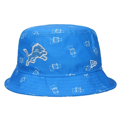 Men's New Era Blue Detroit Lions City Originals Bucket Hat