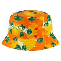 Men's New Era Orange Miami Dolphins Citrus Bucket Hat