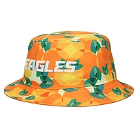 Men's New Era Orange Philadelphia Eagles Citrus Bucket Hat