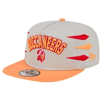 Men's New Era Stone/Orange Tampa Bay Buccaneers Athletic Golfer Snapback Hat