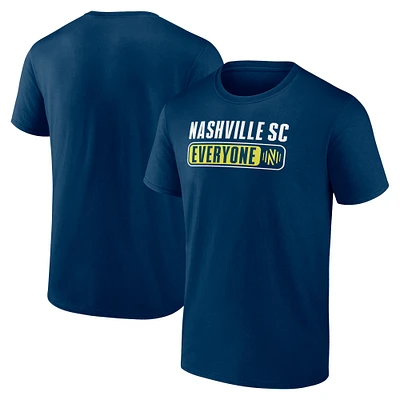 Men's Navy Nashville SC Hometown Collection Blind Side T-Shirt