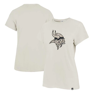 Women's '47 Cream Minnesota Vikings Panthera Frankie T-Shirt