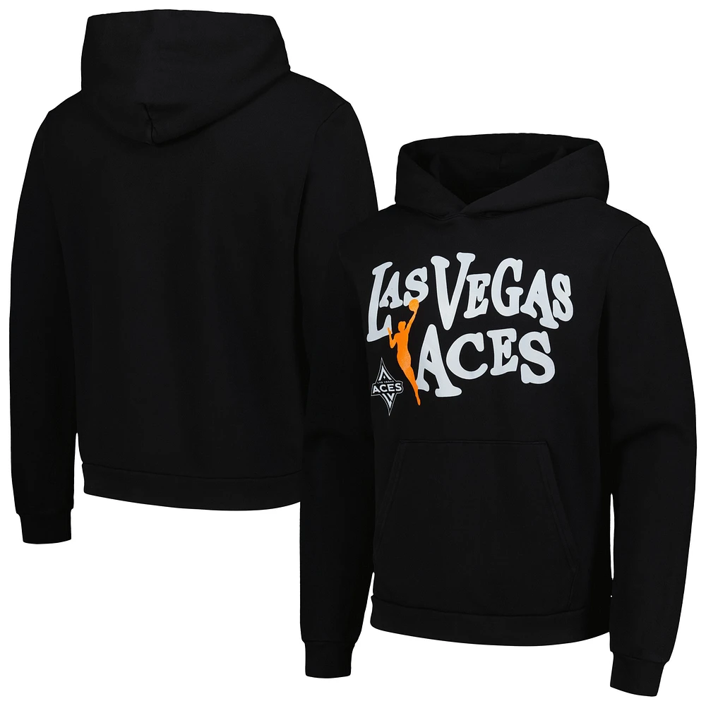 Unisex Playa Society Black Las Vegas Aces Team Pullover Hoodie