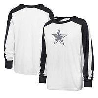 Women's '47 White Dallas Cowboys Premier Caribou Long Sleeve T-Shirt