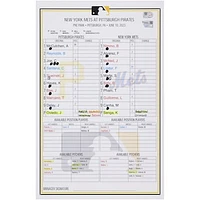 Pittsburgh Pirates Game-Used Lineup Card vs. New York Mets on June 10, 2023