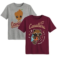 Preschool Cleveland Cavaliers Two-Piece Guardians Of The Galaxy T-Shirt Set