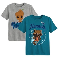 Preschool Charlotte Hornets Two-Piece Guardians Of The Galaxy T-Shirt Set