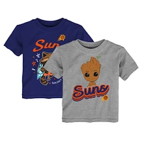 Toddler Heather Gray Phoenix Suns Two-Piece Guardians Of The Galaxy T-Shirt Set