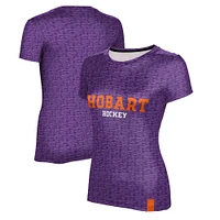 Women's ProSphere Purple Hobart & William Smith Colleges Ice Hockey T-Shirt