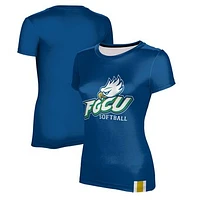 Women's ProSphere  Blue Florida Gulf Coast Eagles Softball T-Shirt