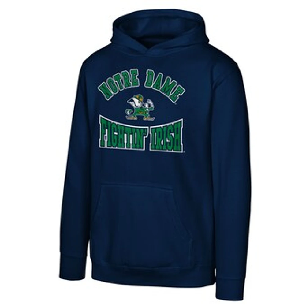 Youth  Navy Notre Dame Fighting Irish Hometown Classic Fleece Pullover Hoodie