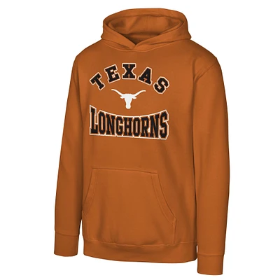 Youth  Texas Orange Longhorns Hometown Classic Fleece Pullover Hoodie