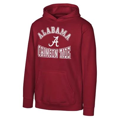 Youth  Crimson Alabama Tide Hometown Classic Fleece Pullover Hoodie