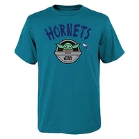 Youth Teal Charlotte Hornets Star Wars The Child T-Shirt