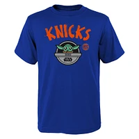 Youth Blue New York Knicks Star Wars The Child T-Shirt