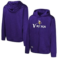 Men's Purple Minnesota Vikings Streak Fleece Pullover Hoodie