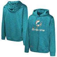 Men's Aqua Miami Dolphins Streak Fleece Pullover Hoodie