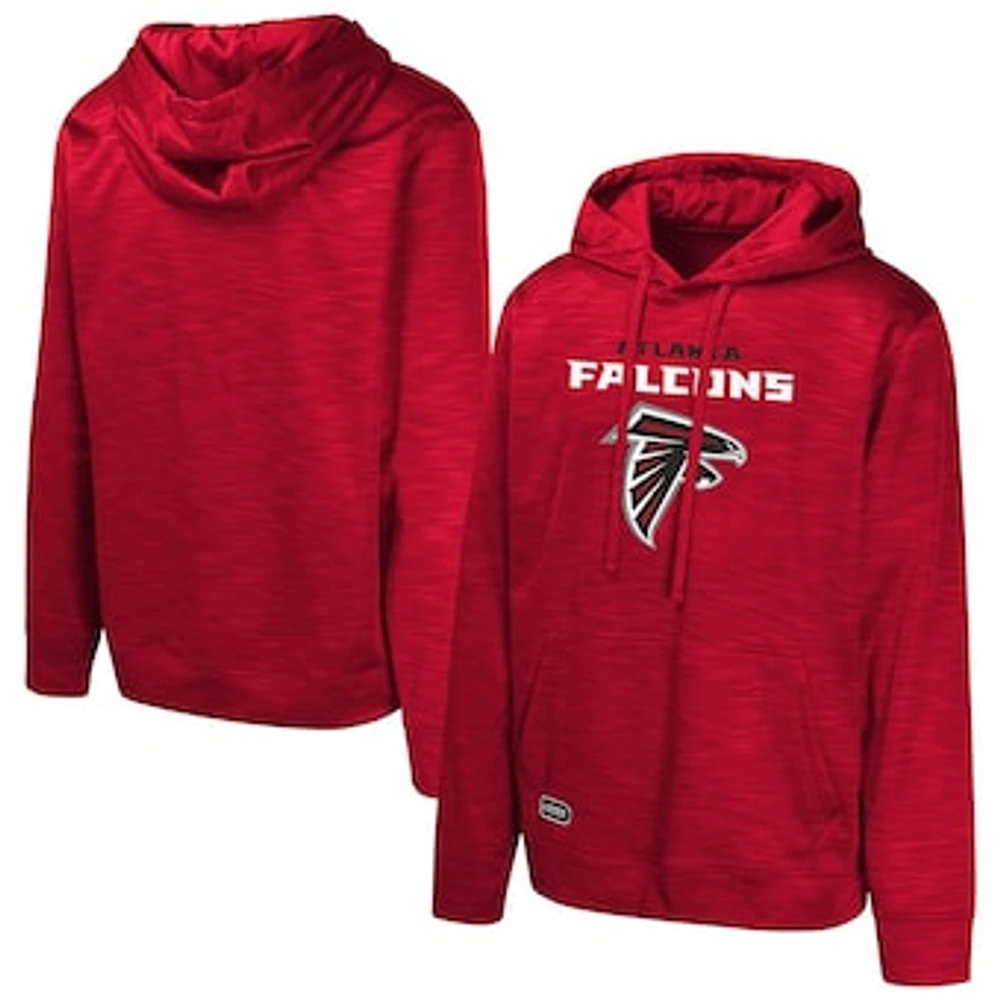 Men's Red Atlanta Falcons Streak Fleece Pullover Hoodie