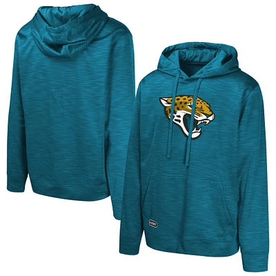 Men's Teal Jacksonville Jaguars Streak Fleece Pullover Hoodie