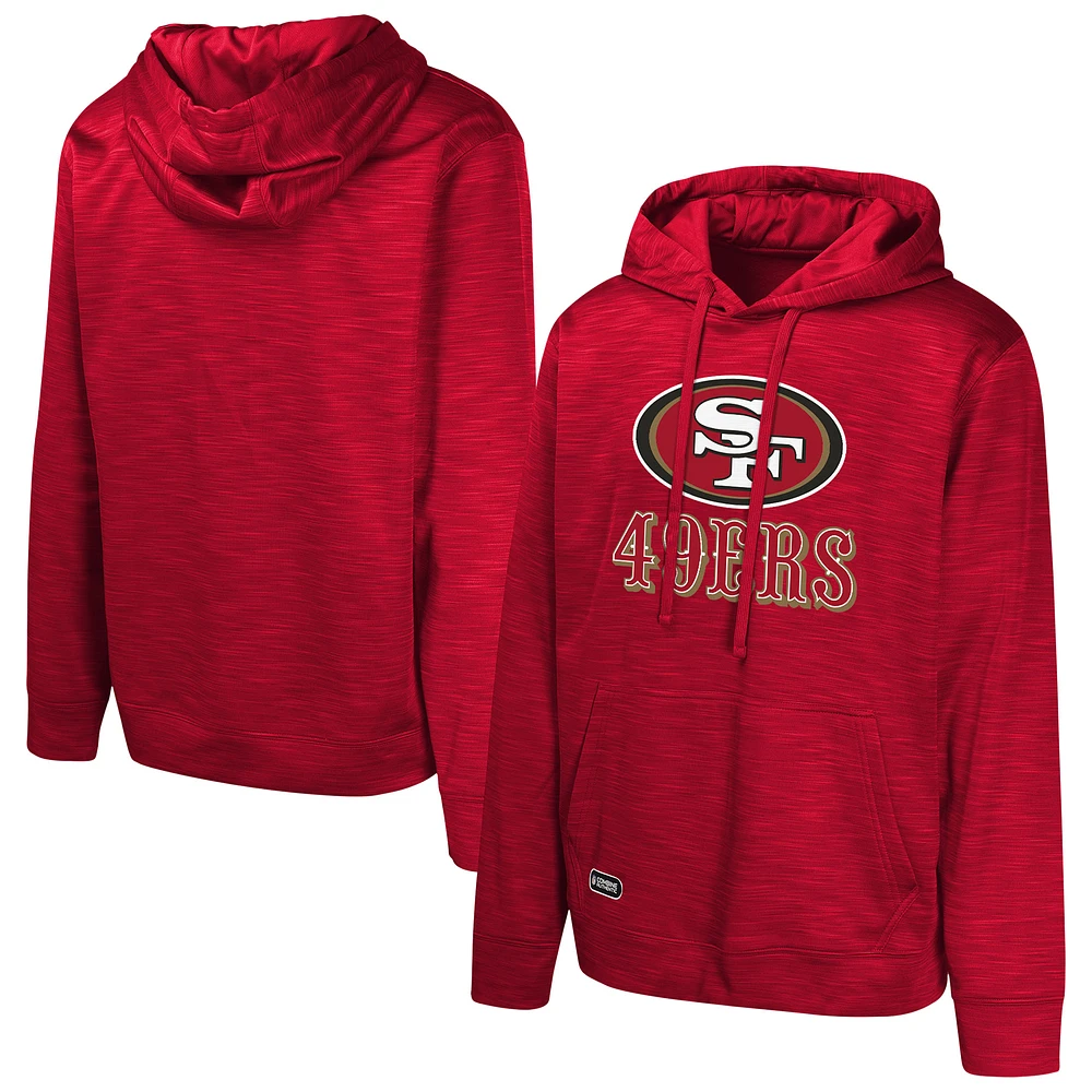 Men's Scarlet San Francisco 49ers Streak Fleece Pullover Hoodie