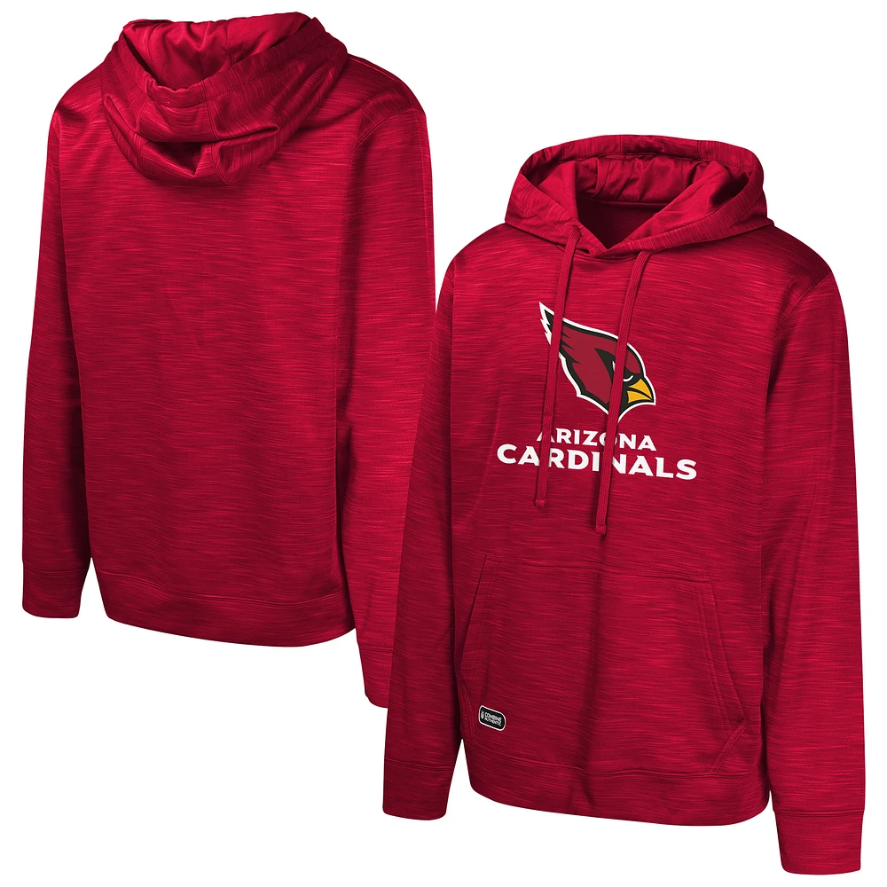 Men's Cardinal Arizona Cardinals Streak Fleece Pullover Hoodie