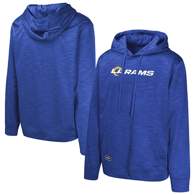 Men's Royal Los Angeles Rams Streak Fleece Pullover Hoodie